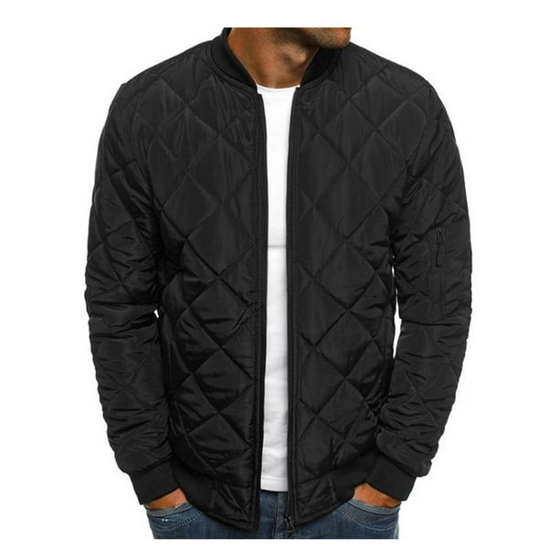 Wantdo Mens Quilted Bomber Jacket Warm Padded Outdoor Diamond Puffer Coat Wantdo Mens Quilted Bomber Jacket Warm Padded Outdoor Diamond Puffer Coat
